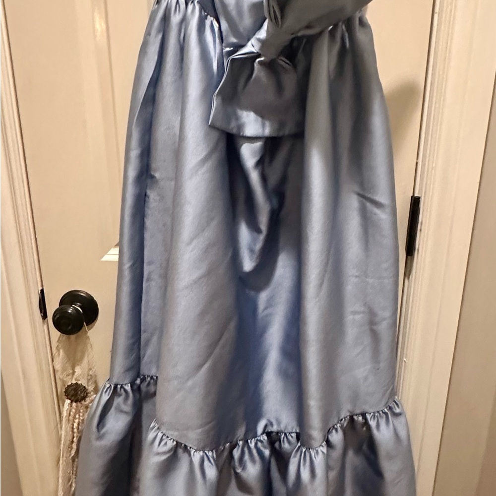 Petal & Pup Light Blue Bow Maxi Dress
